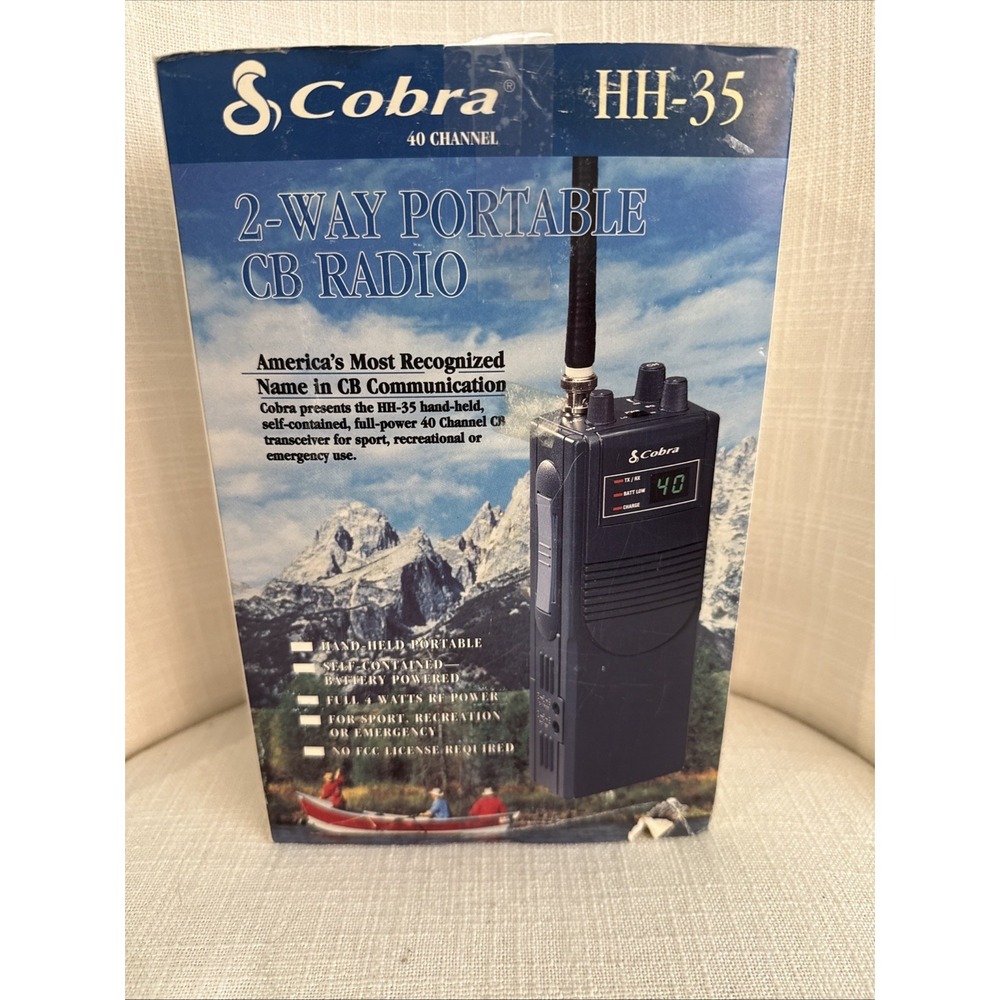 NEW Vintage Cobra HH-35 2-Way Portable CB Radio Excellent Condition